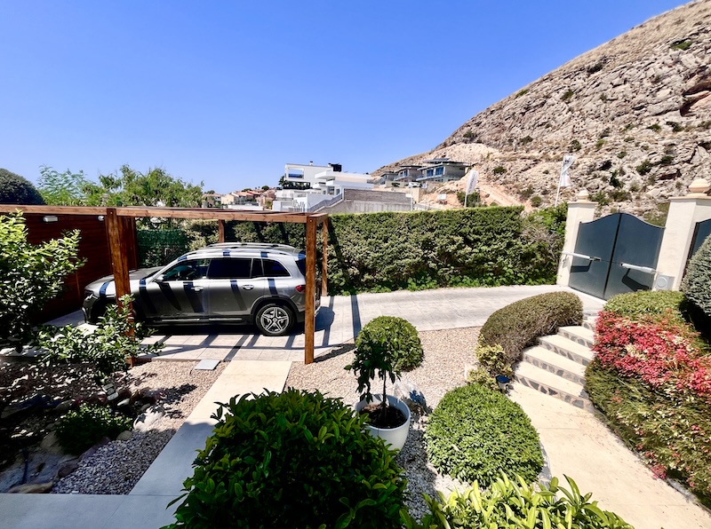 Carport and parking area
